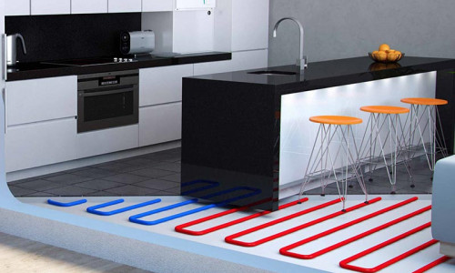 Diagram for underfloor heating 