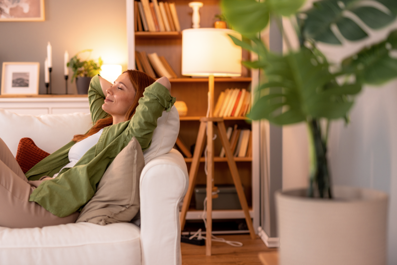 Woman lounging