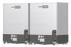 Dual water cooled heating units with low carbon footprint