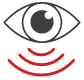 Eye and sensor icon